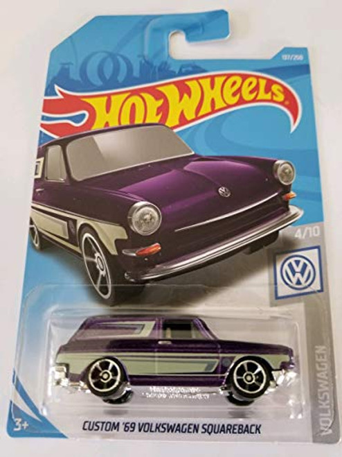Hot Wheels 2019 Volkswagen 4/10 - Custom '69 Volkswagen Squareback (Purple)