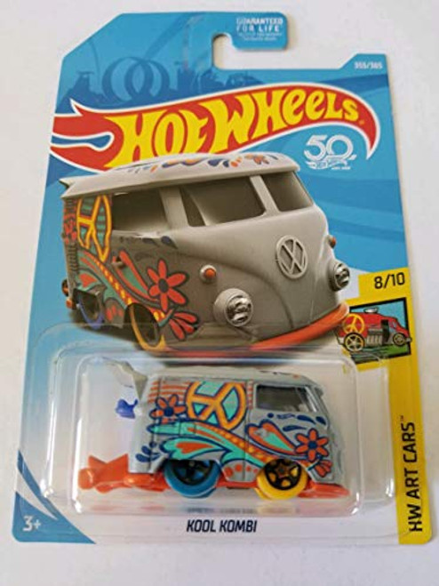 Hot Wheels 2018 50th Anniversary Hw Art Cars - Kool Kombi (Grey)