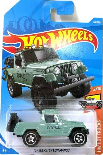 Hot Wheels 2019 Hw Hot Trucks 2/10: '67 Jeepster Commando (Green)