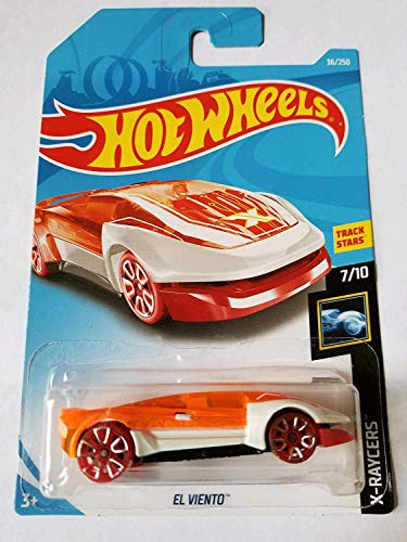 Hot Wheels 2019 X-Raycers 7/10 - El Viento (White/Orange)