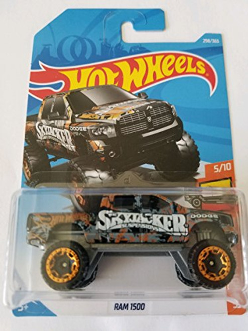 Hot Wheels 2018 Hw Hot Trucks 5/10 - Dodge Ram 1500 (Gray) Hot Wheels 2018 Hw Hot Trucks 5/10 - Dodge Ram 1500 (Gray)