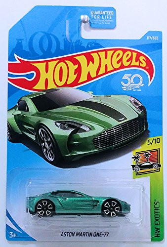 Hot Wheels Basic Mainline Hw Exotics - Aston Martin One-77 (Metallic Green)