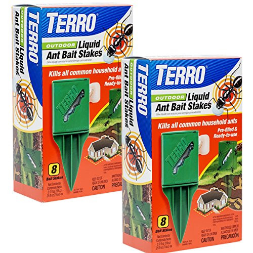 Terro T1812-2 Outdoor Liquid Ant Killer Bait Stakes (2 Pack) Terro T1812-2 Outdoor Liquid Ant Killer Bait Stakes (2 Pack)