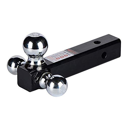 AC-DK Tow Hitch Set- 2" Trailer Hitch Receiver + 1-7/8'' Hitch Ball + 2'' Hitch Ball + 2-5/16'' Hitch Ball + 5/8'' Hitch Lock Pin with 3 Keys!