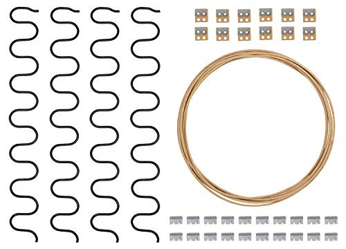 House2Home 25" Sofa Upholstery Spring Replacement Kit 4pk Springs, Clips, Wire for Furniture Chair Couch Repair, Includes Instructions