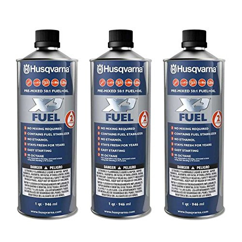 Husqvarna 2 Stroke & Fuel 50:1 Pre - Mixed Ethanol Pack Of 3 Quarts