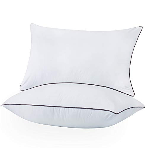 2 Pack Bed Pillows for Sleeping Down Alternative Sleeping Pillows for Side Back Sleepers with Super Soft Plush Fiber Filled Hotel Collection Adjustable Fit and Zipper Removable Pillow (Queen Size) 2 Pack Bed Pillows for Sleeping Down Alternative Sleeping Pillows for Side Back Sleepers with Super Soft Plush Fiber Filled Hotel Collection Adjustable Fit and Zipper Removable Pillow (Queen Size)