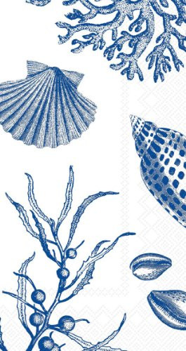 Ideal Home Range 32 Count 3-Ply Paper Guest Towel Napkins, Shore Thing