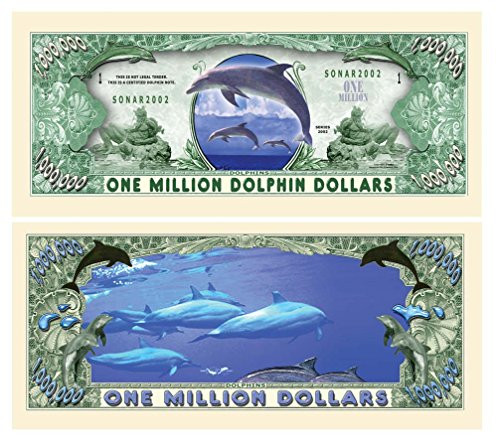 American Art Classics Set of 10 Bills-Dolphin Million Dollar Bill