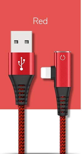 ? iPhone Lightning Splitter Cable, iFlash 2in1 Audio & Charging Lightning Splitter for Apple iPhone Xs MAX, XR, X, 8 Plus, 8, 7 Plus, 7 2019 2018 2017 8Pin Adapter (Red)