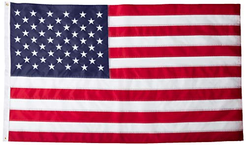 100 % MADE IN THE USA SEASONAL DESIGNS American American US Nylon Replacement Flag, 3 by 5-Feet