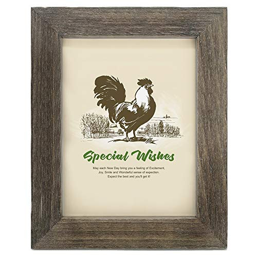 IKEREE 11x14 Picture Frames, 100% Handmade with Rustic Looking, Photo Frames for Wall Display, Weathered Gray
