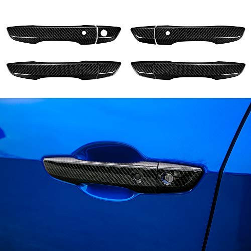 Thenice for 10th gen Civic ABS Carbon Fiber Style Door Handle Cover Exterior Decoration Super Cool Special Design Trims for Honda Civic 2016 2017 2018 2019