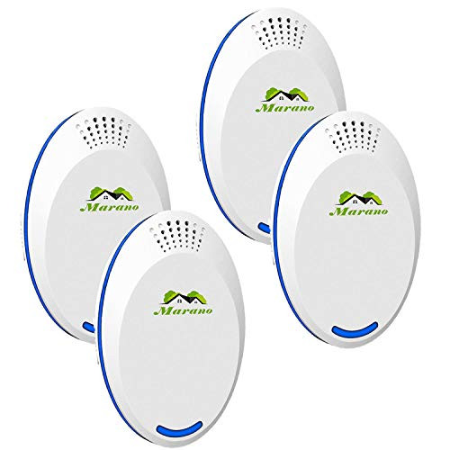 Marano Ultrasonic Pest Repeller,Pest Control Ultrasonic Repellent Plug in Electronic Device Indoor for Bug Rodent Mice Insects Ant Mosquito Spider Roach, Child and Pets Safe Control