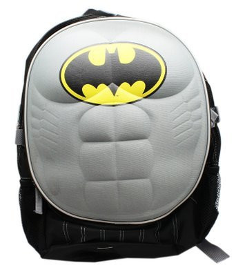 DC Comics Batman 16" "Molded Padded Chest" School Backpack