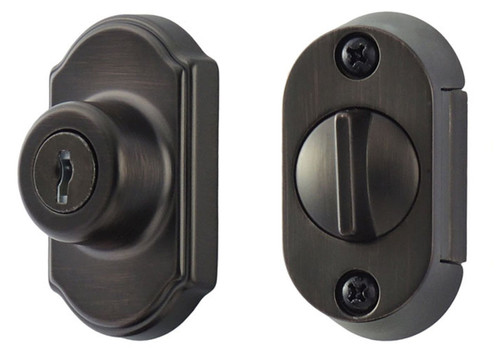 Ideal Security Inc. SK703ORB Oil Rubbed Bronze Storm Door Keyed Deadbolt Set