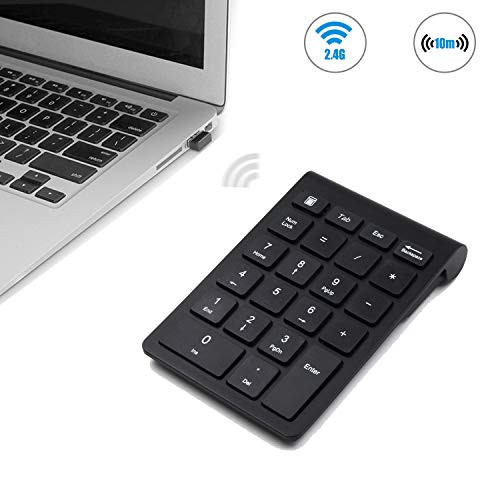 2.4G Numeric Keypad & Number Pad, IRuiYinGo Wireless 22 Keys Number Keypad with 2.4G Mini USB Receiver for Laptop/Desktop/PC/Notebook