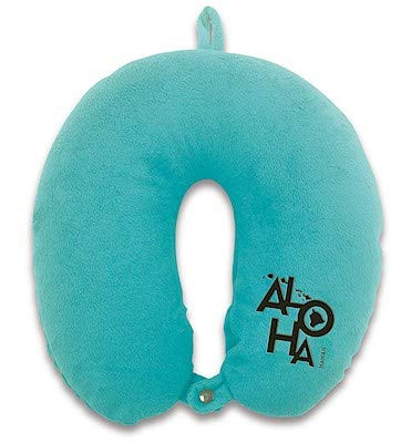 Island Heritage Hawaiian Velvet Travel Neck Pillow: Tropical Aloha