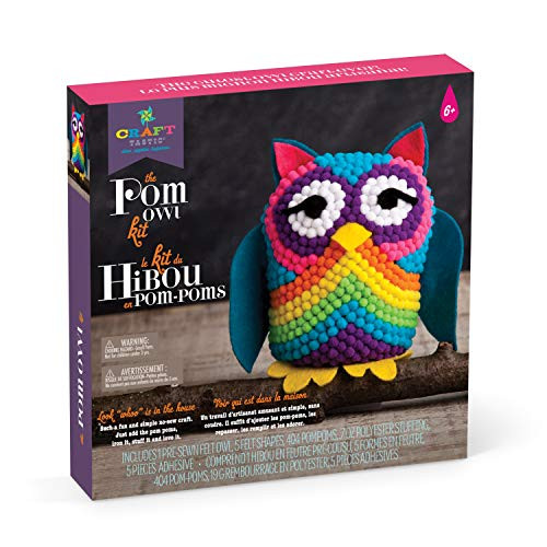 Craft-tastic  Pom Owl  Craft Kit Makes One Pompom Owl Stuffed Animal