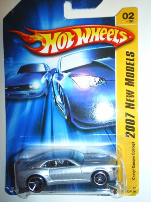 Hot Wheels 2007-002 Chevy Camaro Concept New Models SILVER 1:64 Scale Hot Wheels 2007-002 Chevy Camaro Concept New Models SILVER 1:64 Scale