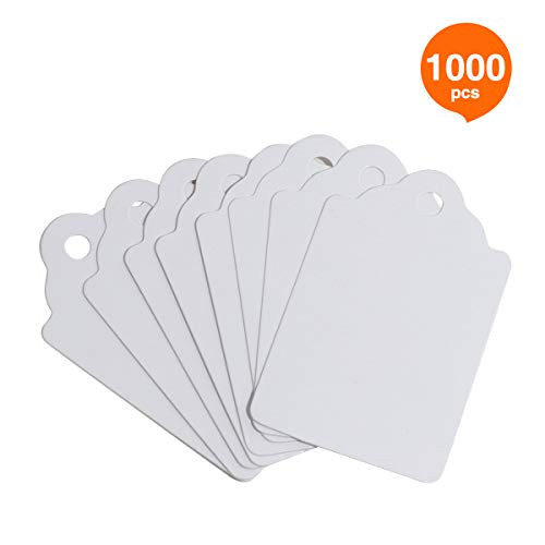 RonXer Unstrung Marking Tags,1000 Pcs Price Tags,1.75 x 1.1 Inches,White Merchandise Tags for Sale