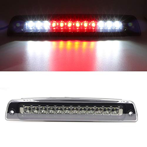LED 3rd Third High Mount Stop Brake Light Cargo Lamp for 1994-2001 Dodge Ram 1500 2500 3500 Electroplating Housing Smoke Lens