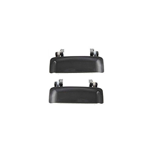 Exterior Door Handles for EXPLORER 98-03/EXPLORER SPORT TRAC 01-05 Set of 2 Plastic Smooth Black