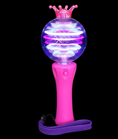 Fun Central LED Princess Spinner Wands - Light up Princess Magic Wand Party Favors for Girls Fun Central LED Princess Spinner Wands - Light up Princess Magic Wand Party Favors for Girls