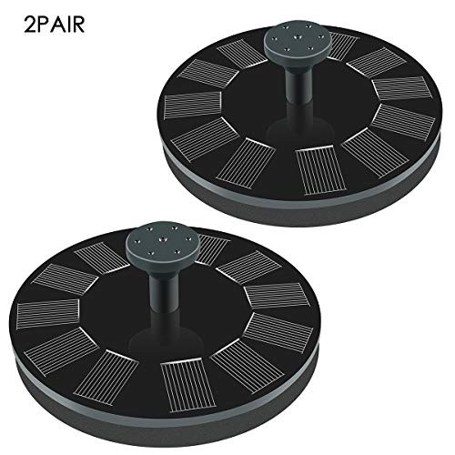 Jinxuny Solar Panel Pump Free Standing Solar Panel Fountain Pump Kit Submersible Solar Powered Fountain Pump Water Pump for Birdbath Garden and Patio (Color : 2 Packs)