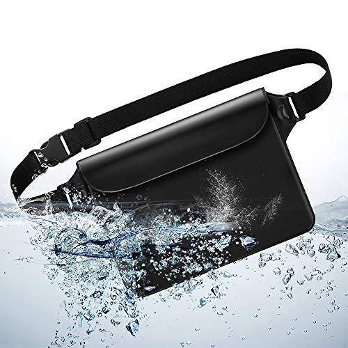 Outdoor Cellphone Waterproof Dry Bags Shoulder Pouch Case for LG G8 ThinQ/LG V50 ThinQ / V40 ThinQ / V35 ThinQ/LG G7 G7 / LG Stylo 5 / LG Stylo 4 Plus/Google Pixel 3a XL / 2 XL (Black)