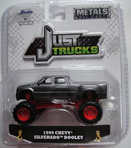 JADA JUST TRUCKS 1:64 GRAY 1999 CHEVY SILVERADO DOOLEY WAVE 13