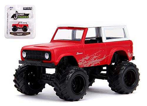 Just Trucks Jada 1:64 Scale 1973 Ford Bronco Wave 22, red with White top