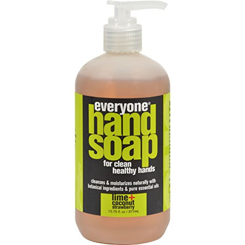 Everyone Hand Soap, Lime and Coconut Strawberry 12.75 Ounce (377 ml) Liquid, Lavender