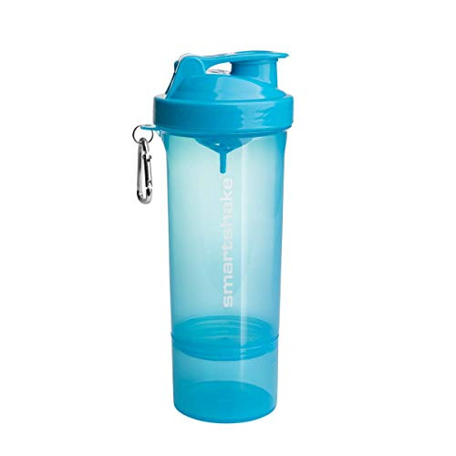 Smartshake SLIM, 17 oz Shaker Cup, Blue (Packaging May Vary)
