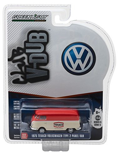 1:64 CLUB V-DUB SERIES 5 - 1975 VOLKSWAGEN TYPE 2 PANEL VAN TEXACO 29870-D DIECAST BY GREENLIGHT