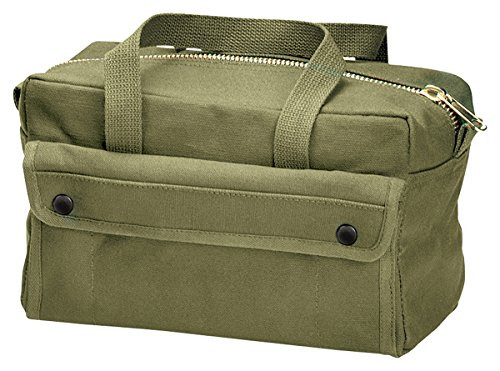 Rothco G.I. Type Mechanics Tool Bag with Brass Zipper, Olive Drab