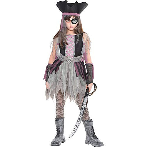 amscan Haunted Pirate Halloween Costume - Medium (8-10)