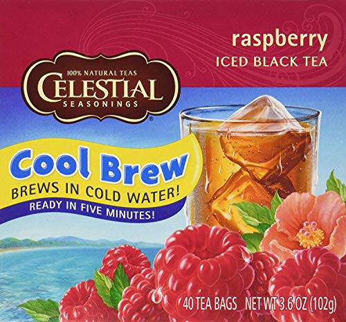 Celestial Seasonings Raspberry Cool Brew Iced Black Tea, 40 Tea Bags (3 Pack) Celestial Seasonings Raspberry Cool Brew Iced Black Tea, 40 Tea Bags (3 Pack)