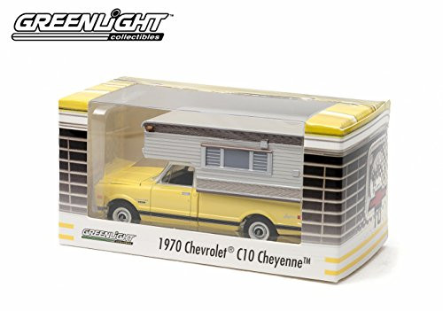 1970 Chevrolet C10 Cheyenne with Camper * Yellow* Limited Edition Hobby Exclusive) 1:64 Scale 2014 Greenlight Collectibles Die Cast Vehicle