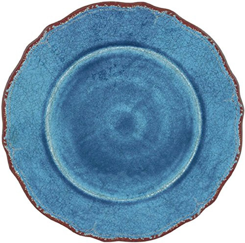 Le Cadeaux Antiqua Solid Blue - 9" Salad Plate Set of 4 Le Cadeaux Antiqua Solid Blue - 9" Salad Plate Set of 4