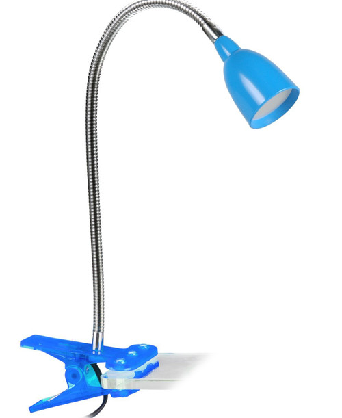 Newhouse Lighting 3W Energy-Efficient LED Clamp Lamp Light, Blue