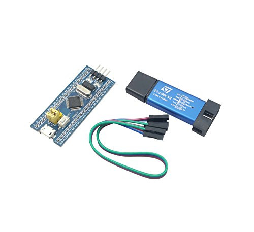 initeq] STM32 ARM STM32F103C8T6 Blue Pill Minimum System Development Board with ST-Link V2 USB Programmer (1-Pack + ST-Link V2)