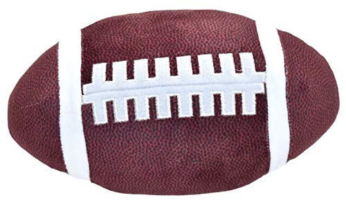 iscream Silky Fleece Covered 10" Slow Rise Squishy Football Shaped Stress Ball
