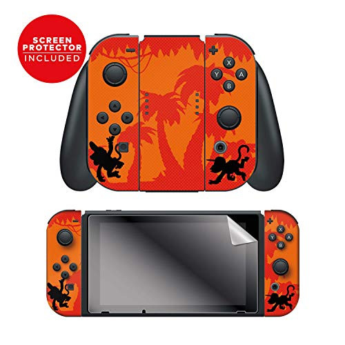 Controller Gear Nintendo Switch Skin & Screen Protector Set - Joy-Con - Donkey Kong - "Diddy Kong Blast Off" - Nintendo Switch