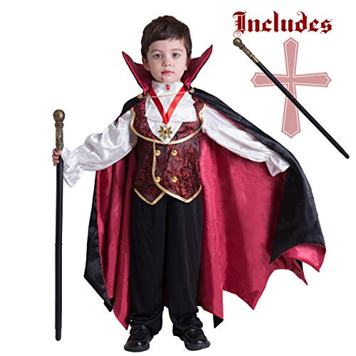 Spooktacular Creations Vampire Boy Costume (Medium) Red