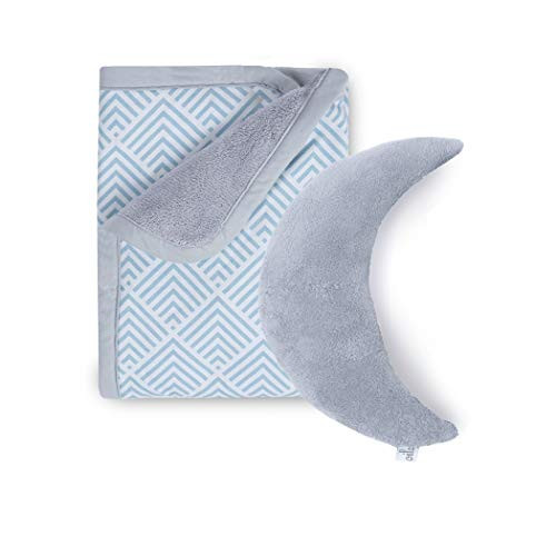 Oilo Kai Cuddle Blanket and Aqua Moon Dream Pillow (Pack of 2)