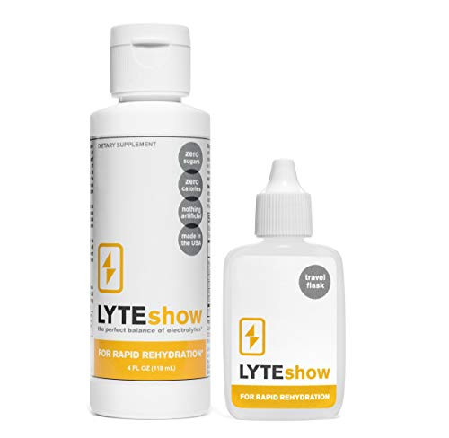 LyteShow - Electrolyte Concentrate for Rapid Rehydration - NO Sugars, NO Additives - 40 Servings (With Magnesium, Potassium, Zinc)