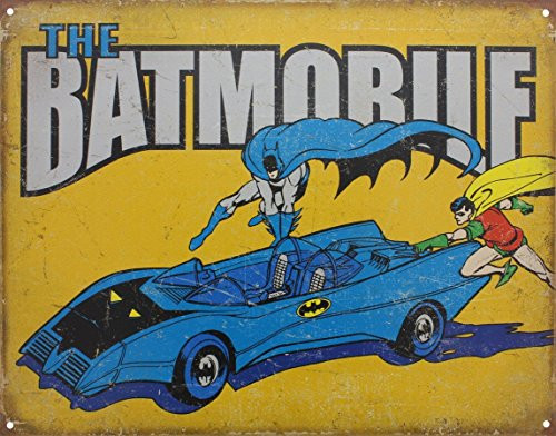 Batman - Batmobile Tin Sign 16 x 13in Batman - Batmobile Tin Sign 16 x 13in