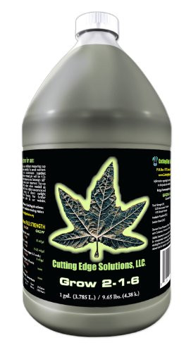 Cutting Edge Solutions Grow:2203 Grow 2-1-6 Hydroponic Nutrients, 1-Gallon