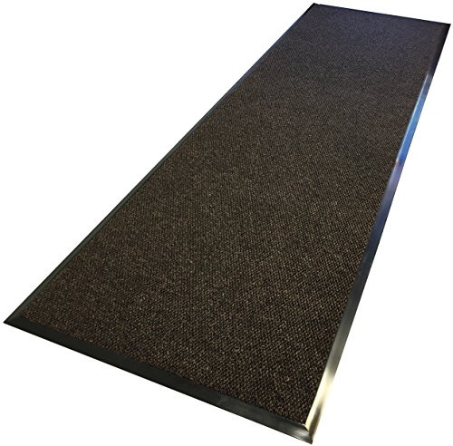Portico Systems A71030508 Astoria Indoor/Outdoor Edged Mat, 3'x5', Polypropylene, 0.5" Thickness, Walnut